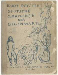Передняя крышка из иллюстрированный книги deutsche graphiker дер Gegenwart ( немецкие печатники из нашего Время )