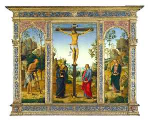 The Galitzin Triptych (also known as The Crucifixion with the Virgin, Saint John, Saint Jerome and Mary Magdalene)
