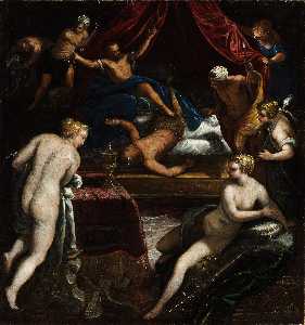 Hercules Expelling the Faun from Omphale's Bed