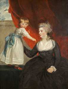 The Honourable Frances Courtenay, Lady Honeywood (b.1763), and Her Daughter