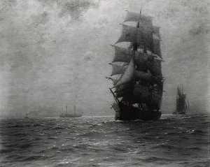 Off Scotland Light Ship, (painting)