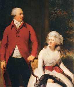 Mr and Mrs John Julius Angerstein (detail)