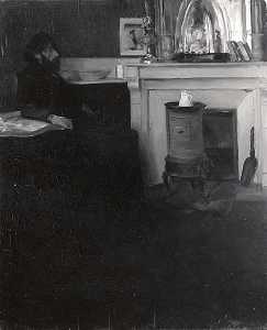 Man in Interior, (painting)