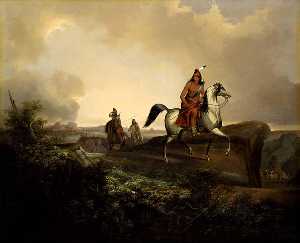 Nero Lama , un Apache Guerriero