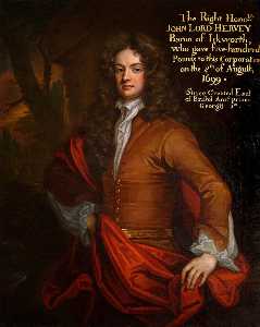john hervey ( 1665–1751 ) , 1st Conde de Bristol , Tesorero a catherine de braganza ( después de godfrey kneller )