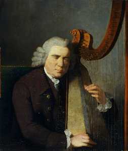 The Blind Harpist, John Parry (1710 –1782)