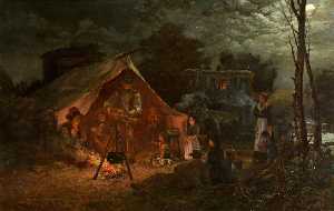 Gypsy Camp near Merthyr Tydfil