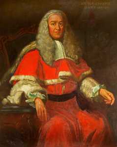 Sir William Chapple (1677–1745), Puisne Judge, MP (after a portrait by an unknown artist)