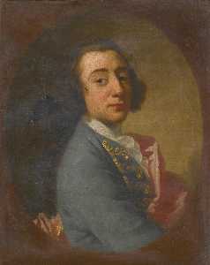 retrato de un caballero , probablemente Pablo Panton ( 1727 97 )