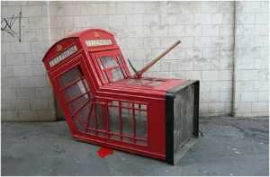 ロンドン 電話  ボックス