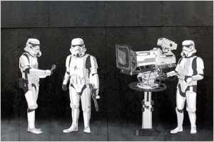 Stormtroopers filming oscars